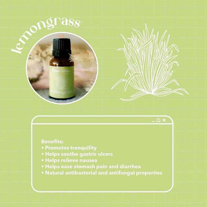 Lemongrass essential oil bottle and its benefits